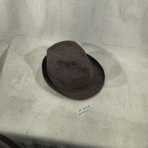 Groovin Men's Brown Graphic Design Fedora Hat Size Medium